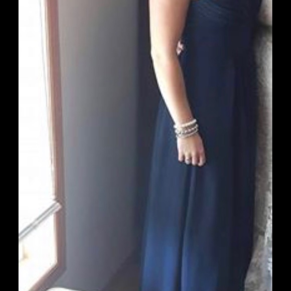 One Shoulder Bill Levkoff Bridesmaid Dress - Picture 3 of 3